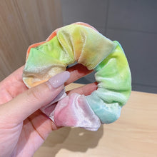 Load image into Gallery viewer, Tie Dye Rainbow Scrunchie
