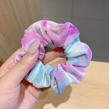 Load image into Gallery viewer, Tie Dye Rainbow Scrunchie
