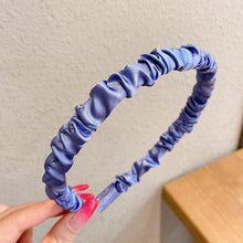 Load image into Gallery viewer, Baby Girl Shiny Headband - Dark Blue - Headband
