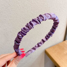 Load image into Gallery viewer, Baby Girl Shiny Headband - Dark Purple - Headband
