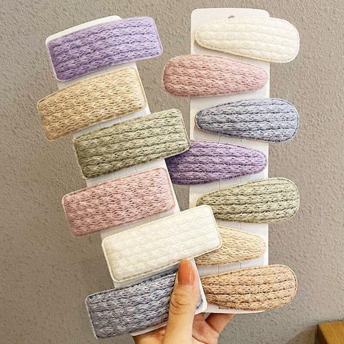Knitted Pastel Large Hair Clip - Hair Clips