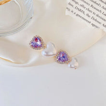 Load image into Gallery viewer, Vintage Sapphire Grandma Pin - Heart Gem - Hair Clips

