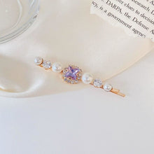 Load image into Gallery viewer, Vintage Sapphire Grandma Pin - Square Gem - Hair Clips

